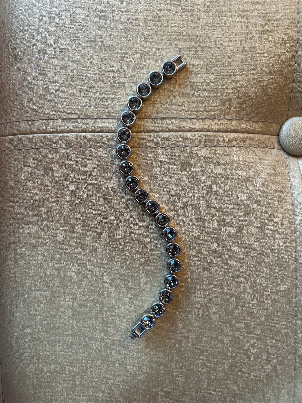 Touchstone Crystal by Swarovski Ice Bracelet Black Diamond